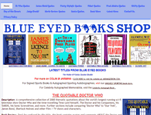 Tablet Screenshot of blueeyedbooks.com
